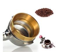 Embudo Dosificación Café Exprés Anillo Dosificación Universal Aluminio Polvo Para Café Accesorio Repuesto Cafetera 58Mm(Oro)