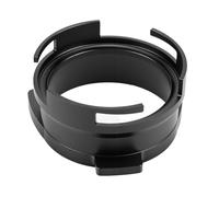 Embudo dosificador de 54 mm, con material de aluminio, embudo de bloqueo manos libres, para máquinas de café, para portafiltro de 54 mm, ayuda para moler y apisonar café, negro