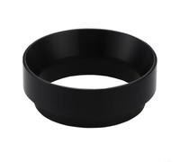 Embudo dosificador de aluminio para café expreso de 51 mm para portafiltro, anillo de café de precisión que reduce el desorden, accesorio de barista para elaboración casera, color negro, 51 x 24 mm