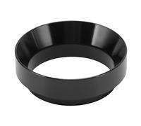 Embudo dosificador de café de 53mm, anillo dosificador magnético de aleación de aluminio para café en polvo, anillo receptor de polvo antivuelo (Negra)