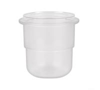 Embudo dosificador de café negro de 58 mm, material de policarbonato ligero | Visión transparente, dosificación precisa, se adapta a portafiltros de 58 mm, compatible con Gaggia, compatible con Breville