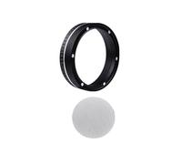 Embudo dosificador de espresso de 54 mm y pantalla de disco de 53,5 mm para portafiltro de 54 mm, filtro reutilizable de acero inoxidable 316 para preparar café sin desorden