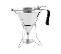 Embudo Dosificador para Hostelería - 1,8 L - Acero Inoxidable - 3 boquillas - Soporte con Recogegotas | Royal Catering