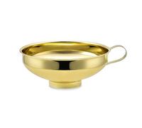 Embudo Embudo: Herramientas esenciales de cocina for transferir aceite, preparar kimchi, conservar frutas y manipular polvos(Large golden funnel)