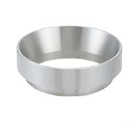 Embudo magnético de aluminio elegante para baristas domésticos con portafiltros de 51/58 mm (58 mm, plateado)
