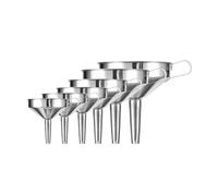 Embudo metálico de acero inoxidable, Colador de embudo de filtro desmontable de cocina grande de acero inoxidable for salsa de jugo de vino de aceite(24 CM)