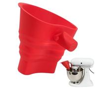 Embudo para agitador, plegable de silicona de alimenticio, con función de fundición sencilla y apto para máquinas de bobinado, accesorio para embudo de harina de horneado, para azúcar, cacao en