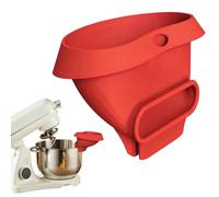 Embudo para batidora de base | Accesorio de pastelería de silicona a prueba de salpicaduras, Embudo de cocina lavable en lavavajillas | Para endulzar en polvo, herramienta de pastelería casera