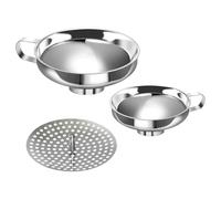 Embudo para Conservas con Colador | Utensilio de cocina,2 Piezas Embudo de Ancha con Colador | para Llenado de Tarros, Botellas, Repostería, Salsa, Mermelada,