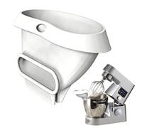 Embudo para mezclador, herramienta de horno de silicona antisalpicaduras 16 x 11,1 cm | silicona lavable en lavavajillas, 125 g, casquillo fácil de verter sin residuos para robot de cocina con cabeza