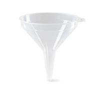 Embudo plastico 21 cm transparente