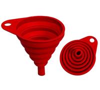 Embudo plegable de silicona de alta calidad para ahorrar espacio, embudo de cocina DIY mil usos para líquidos, llenar, verter, trasvasar, lavable en lavavajillas, resistente hasta 230 °C, diámetro 8,5