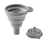Embudo plegable de silicona, práctico embudo para cocina y hogar, fácil de llenar y ahorrar espacio 7 cm gris