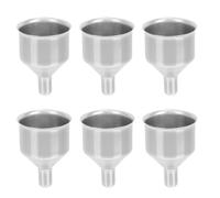 Embudos 6 Piezas Pequeños de Acero Inoxidable para Botellas