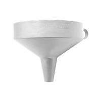 Embudos de acero inoxidable 160x150 mm, ideales para trasvasar líquidos y sólidos en cocinas y laboratorios.