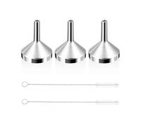 Embudos De Metal De 3 Uds Y Cepillos De Limpieza De 2 Uds, Mini Embudo, Embudo Portátil, Herramienta Dispensadora De Líquidos, Electrodomésticos