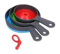 Embudos de silicona para llenar botellas, juego de 3 embudos grandes y pequeños plegables con boca ancha y estrecha para uso doméstico en la cocina