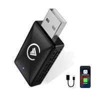 Embui Carplay inalámbrico y Android Auto inalámbrico Stick，Adaptador 2 EN 1 Convierte AA/Carplay con Cable Wireless para Coches con Carplay, Aplicable a iOS 10+ & Android 11+Mini versión Cable USB