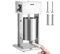 VEVOR Embutidora de Salchichas Electrico de Acero Inoxidable 10L,Máquina de Salchichas Embutidos Electrico 200W， Máquina para Hacer Salchichas con 4 Tubos para Salchichas