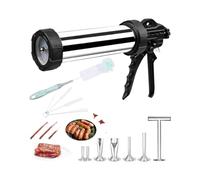 Embutidora de Chorizos,Maquina de Embutir Kit Pistola For Cecina Gran Capacidad,For Con 5 Boquillas,Embutidora Salchichas, Máquina For Hacer,1 Empujador Y Cepillos Limpieza, Perfecto For Caseras