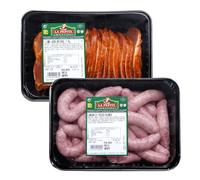 EMBUTIDOS LA PEPITA - Pack Familiar: Longaniza Fresca Blanca 1,2 kg + Lomo Adobado de Cerdo Español 1,2 kg | Envasado en Atmósfera Protectora | Conservar 0-4 ºC | Cocinar antes de consumir