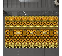 EMCLKS Alfombra Baño Antideslizante 60x90 cm,Los Patrones geométricos Tribales Tienen influencias exóticas de ascendencia a,Alfombrilla Absorbente, Alfombras Lavable a Máquina con Microfibras Suaves
