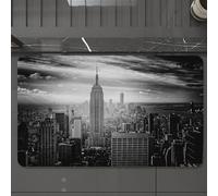 EMCLKS Alfombra Baño Antideslizante 60x90 cm,Microfibra, Empire State Building, Nueva York,Alfombrilla Absorbente, Alfombras Lavable a Máquina con Microfibras Suaves