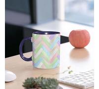 EMCLKS Ceramic Mug,tazas desayuno,taza te,tazas cafe,taza navidad,regalos originales mujer,regalos para parejas,Suelos de madera de parquet realistas en tonos pastel y suaves, con patrón de esp,330ml