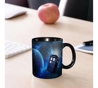 EMCLKS Ceramic Mug,tazas desayuno,taza te,tazas cafe,taza navidad,regalos originales mujer,regalos para parejas,La TARDIS a la deriva: una cabina de policía entre estrellas,330ml