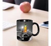 EMCLKS Ceramic Mug,tazas desayuno,taza te,tazas cafe,taza navidad,regalos originales mujer,regalos para parejas,Londres, el Big Ben y el puente de Westminster,330ml