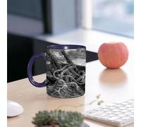 EMCLKS Ceramic Mug,tazas desayuno,taza te,tazas cafe,taza navidad,regalos originales mujer,regalos para parejas,Un enorme pulpo ataca un barco, los marineros y los perros quedan atrapados en pr,330ml