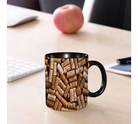 EMCLKS Ceramic Mug,tazas desayuno,taza te,tazas cafe,taza navidad,regalos originales mujer,regalos para parejas,Los corchos de vino, varios corchos con impresiones, cuentan historias de diferen,330ml