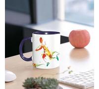 EMCLKS Ceramic Mug,tazas desayuno,taza te,tazas cafe,taza navidad,regalos originales mujer,regalos para parejas,Decoración adolescente, joven, deportista de fútbol americano.,330ml