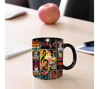 EMCLKS Ceramic Mug,tazas desayuno,taza te,tazas cafe,taza navidad,regalos originales mujer,regalos para parejas,Una oda visual a los ritmos de la vida El tapiz melódico de las pasiones musicale,330ml
