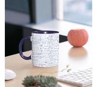 EMCLKS Ceramic Mug,tazas desayuno,taza te,tazas cafe,taza navidad,regalos originales mujer,regalos para parejas,Moderno, Escuela Genio Inteligente Estudiante Matemáticas Geometría Ciencia,330ml