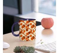 EMCLKS Ceramic Mug,tazas desayuno,taza te,tazas cafe,taza navidad,regalos originales mujer,regalos para parejas,Tema de verano naranja, naranja, naranjo,330ml