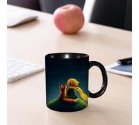 EMCLKS Ceramic Mug,tazas desayuno,taza te,tazas cafe,taza navidad,regalos originales mujer,regalos para parejas,Le Petit Prince et le Renard Regardent le,330ml