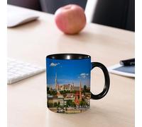 EMCLKS Ceramic Mug,tazas desayuno,taza te,tazas cafe,taza navidad,regalos originales mujer,regalos para parejas,Decoración Wanderlust, Budapest, Hungría, Exterior, Europa, Cúpula, Arquitectura,330ml