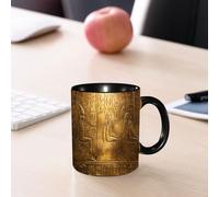 EMCLKS Ceramic Mug,tazas desayuno,taza te,tazas cafe,taza navidad,regalos originales mujer,regalos para parejas,Egipcio, Jeroglíficos egipcios Textos antiguos Logografis,330ml