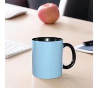 EMCLKS Ceramic Mug,tazas desayuno,taza te,tazas cafe,taza navidad,regalos originales mujer,regalos para parejas,Fondo de tela de cuadros azules y blancos con textura de tela más,330ml