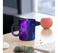 EMCLKS Ceramic Mug,tazas desayuno,taza te,tazas cafe,taza navidad,regalos originales mujer,regalos para parejas,Fondo de pantalla de ciencia ficción sobre planetas y galaxias. La astronomía es,330ml