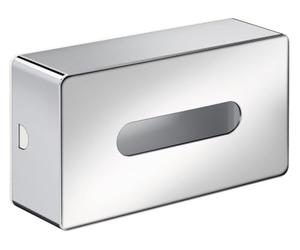 EMCO 055700100 Loft 55700100-Caja de pañuelos para baño, Longitud 251 mm, para Montaje en Pared, Cromo, Chrom, Normal