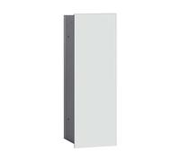 Emco ASIS 2.0 - Escobilla de baño (Aluminio, Parte Frontal de Cristal y Soporte para el Inodoro), Color Blanco
