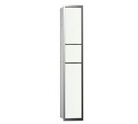 emco asis módulo 150 modelo de módulo de WC para huéspedes empotrado, soporte de bolsa de basura, soporte de papel, juego de escobillas para el inodoro, 976027870, Color: cromo/optiblanco
