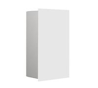 emco asis module pure: contenedor de basura, modelo empotrado, frente de cristal, 250 x 436 mm, 975527413, Color: Blanco