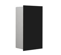 emco asis module pure: contenedor de basura, modelo empotrado, frente de cristal, 250 x 436 mm, 975528513, Color: Negro mate