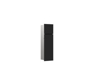 emco asis module pure Módulo WC, frontal de madera en dos partes, oculto, tope a la derecha, 600x170mm, 975551403, Color: negro-mate