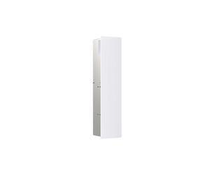emco asis module pure WC, empotrado, bisagra de puerta a la derecha, frente de cristal completo, 730x170mm, con compartimento para rollo de papel de repuesto, 975528411, Color: Blanco alpino mate