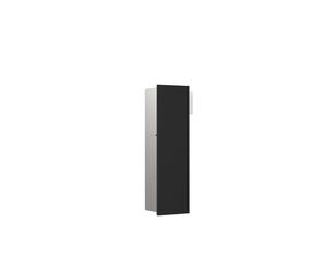 emco asis module pure WC, empotrado, bisagra de puerta a la izquierda, frente de cristal completo, 600x170mm, 975528508, Color: Negro Mate