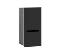 emco Asis - Módulo de Papel higiénico 2.0, 346 mm, sin Marco de Montaje, Color Negro